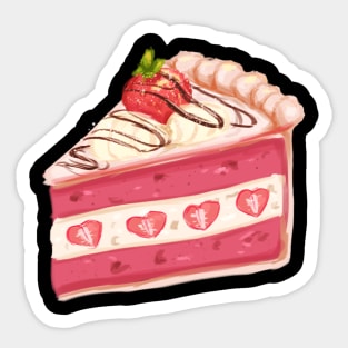 Strawberry cake Sticker